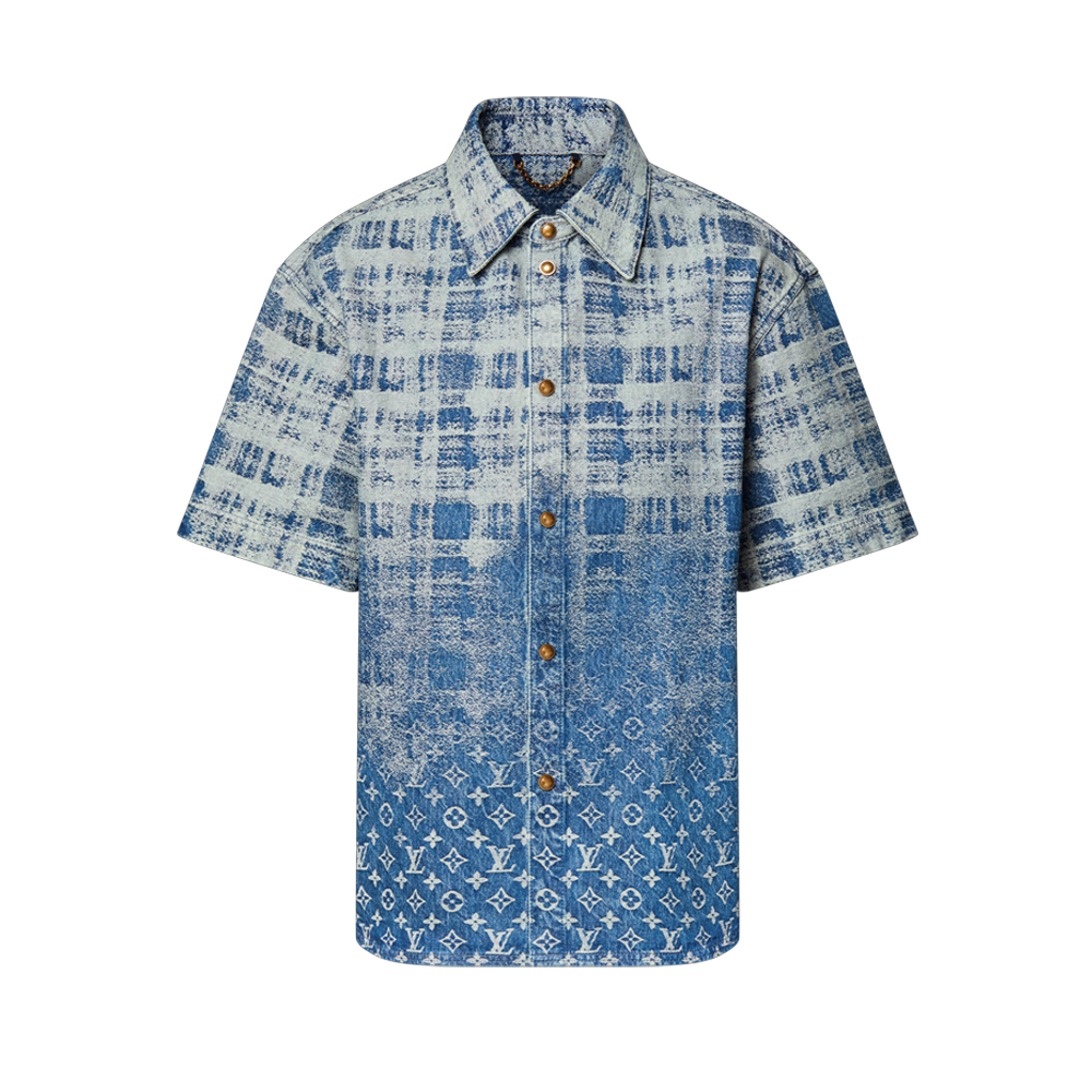 LV Denim Short-Sleeved Shirt