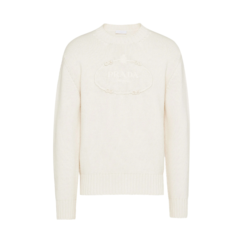 Logo-Embroidered Wool-Cashmere Jumper