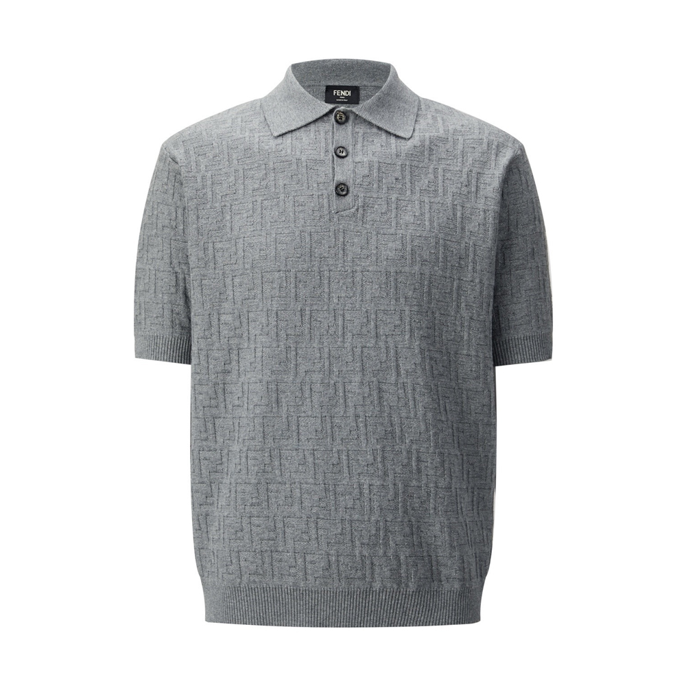Lunar New Year Grey FF Cotton Polo Shirt