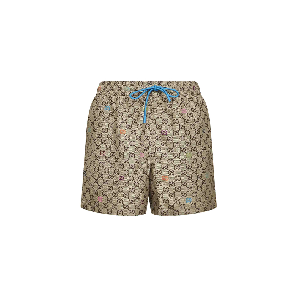 GG Supreme-Print Swim Shorts