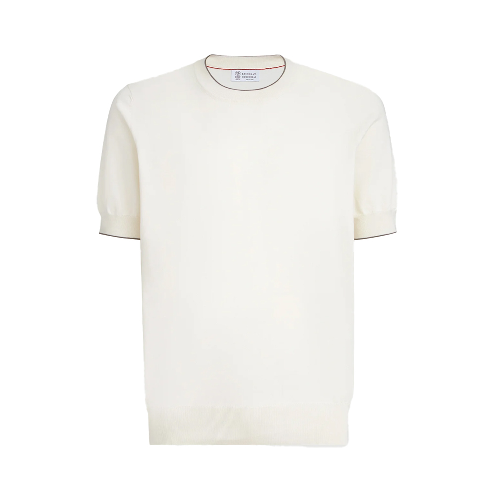 Ribbed Short-Sleeves T-Shirt