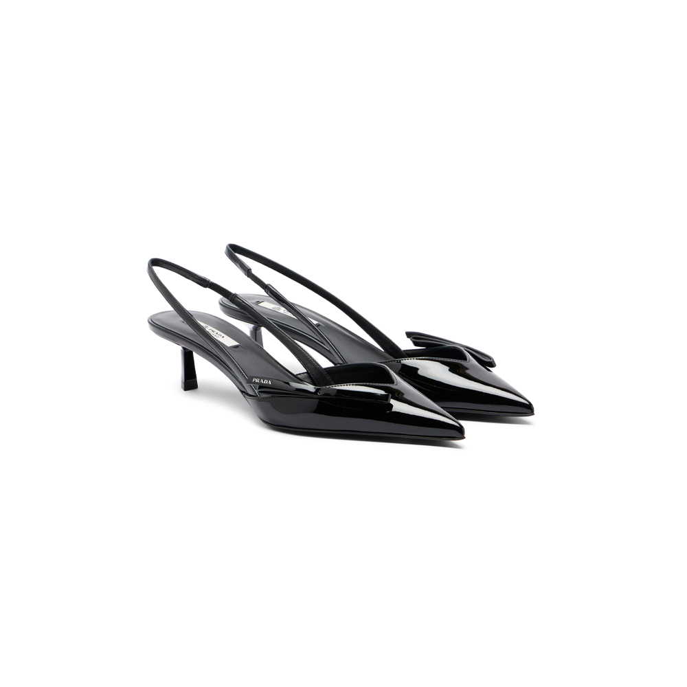 Patent Leather Slingback Pumps
