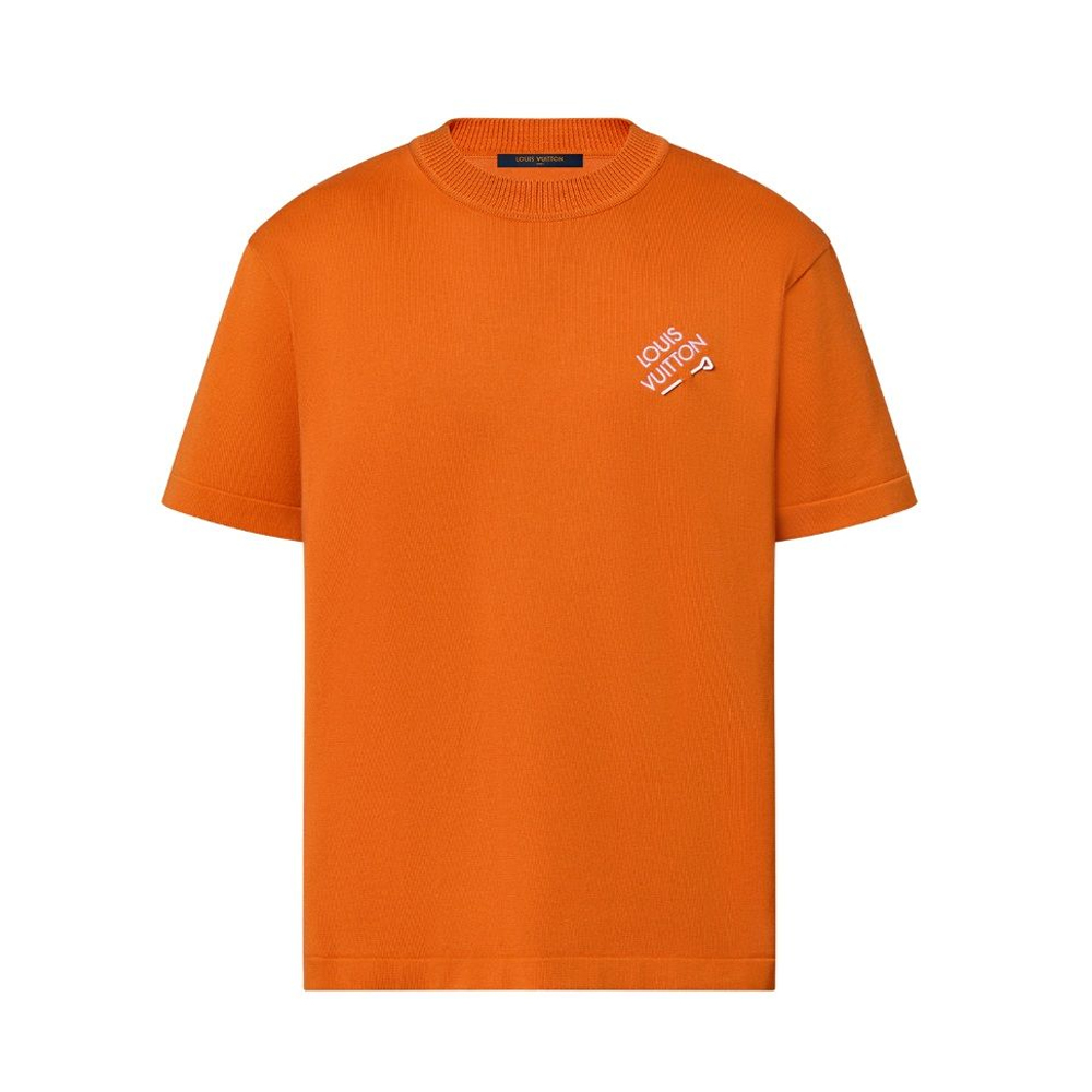 Embroidered Signature Short-Sleeved