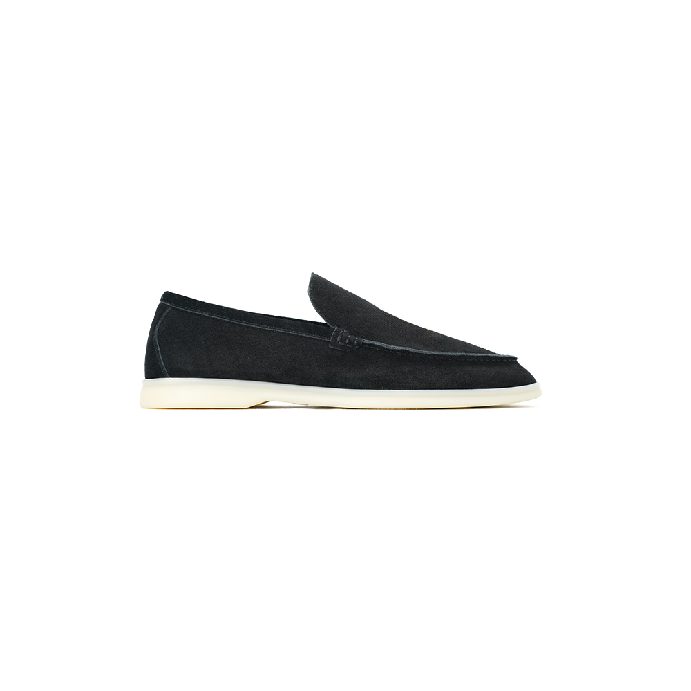 Summer Walk Black Loafers Suede