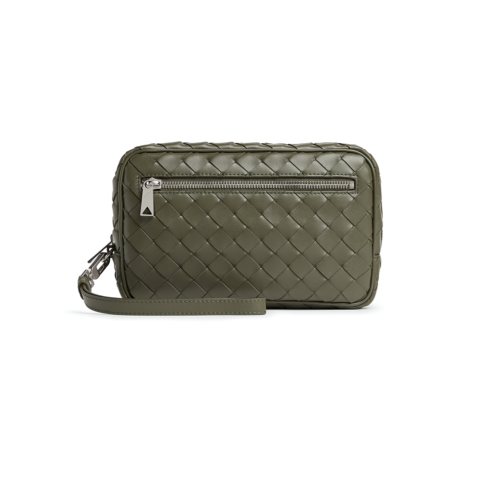 Intrecciato Small Pouch With Wristlet