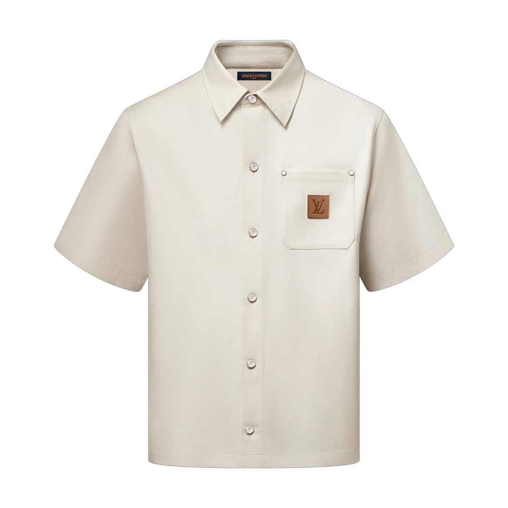 Silk-Blend Short-Sleeved Shirt