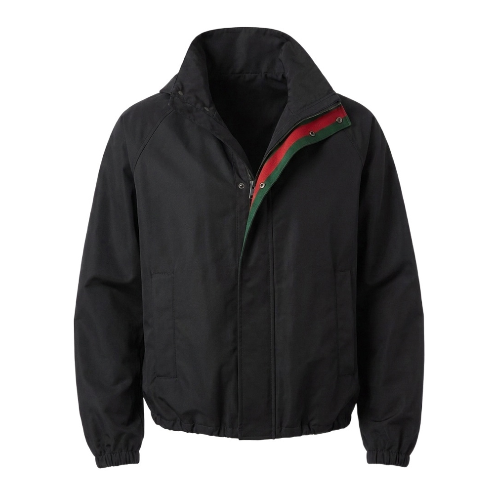Blouson Jacket With Drawstring Accents