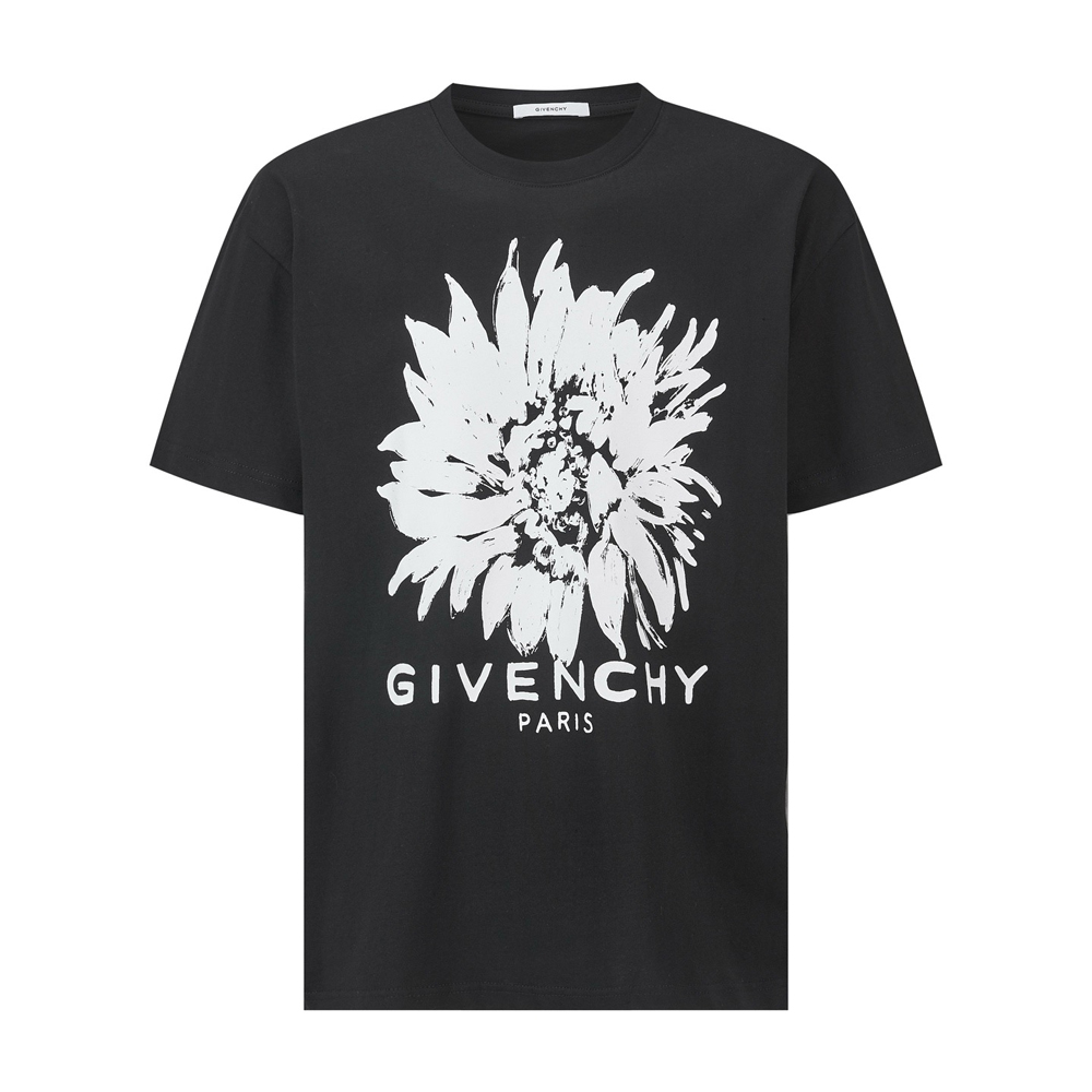Floral-Print Logo-Print T-Shirt