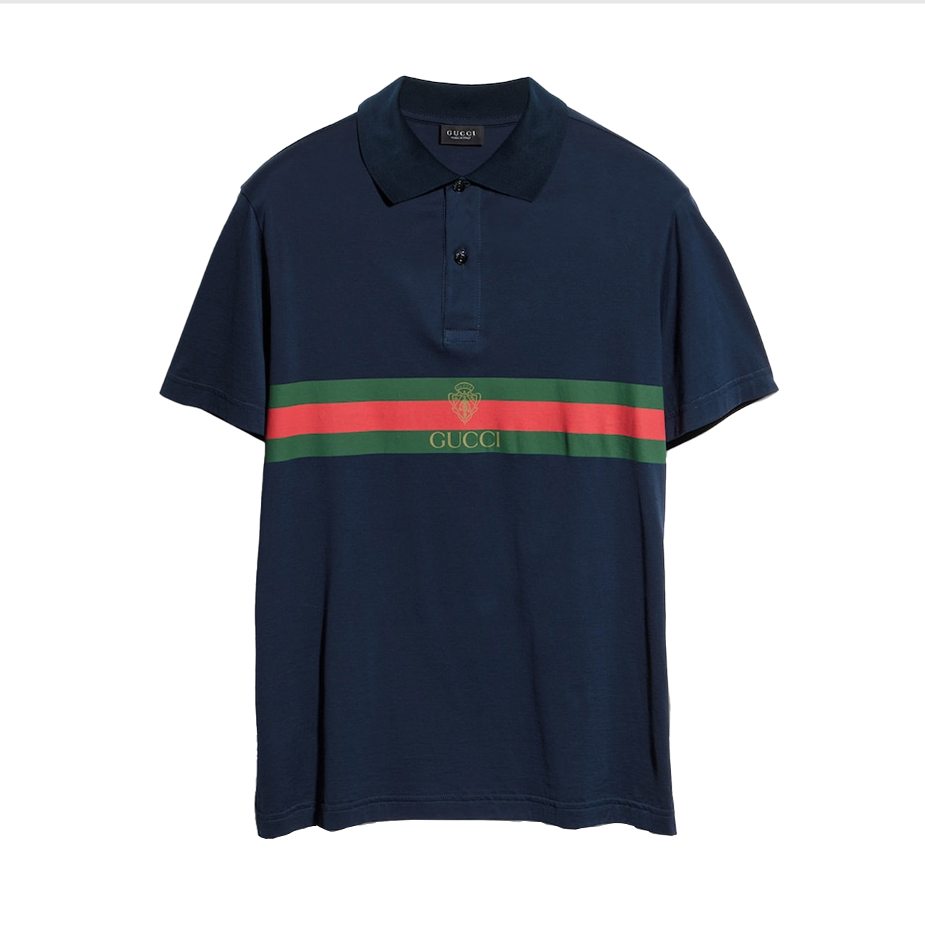 GG Cotton jersey polo shirt with Web