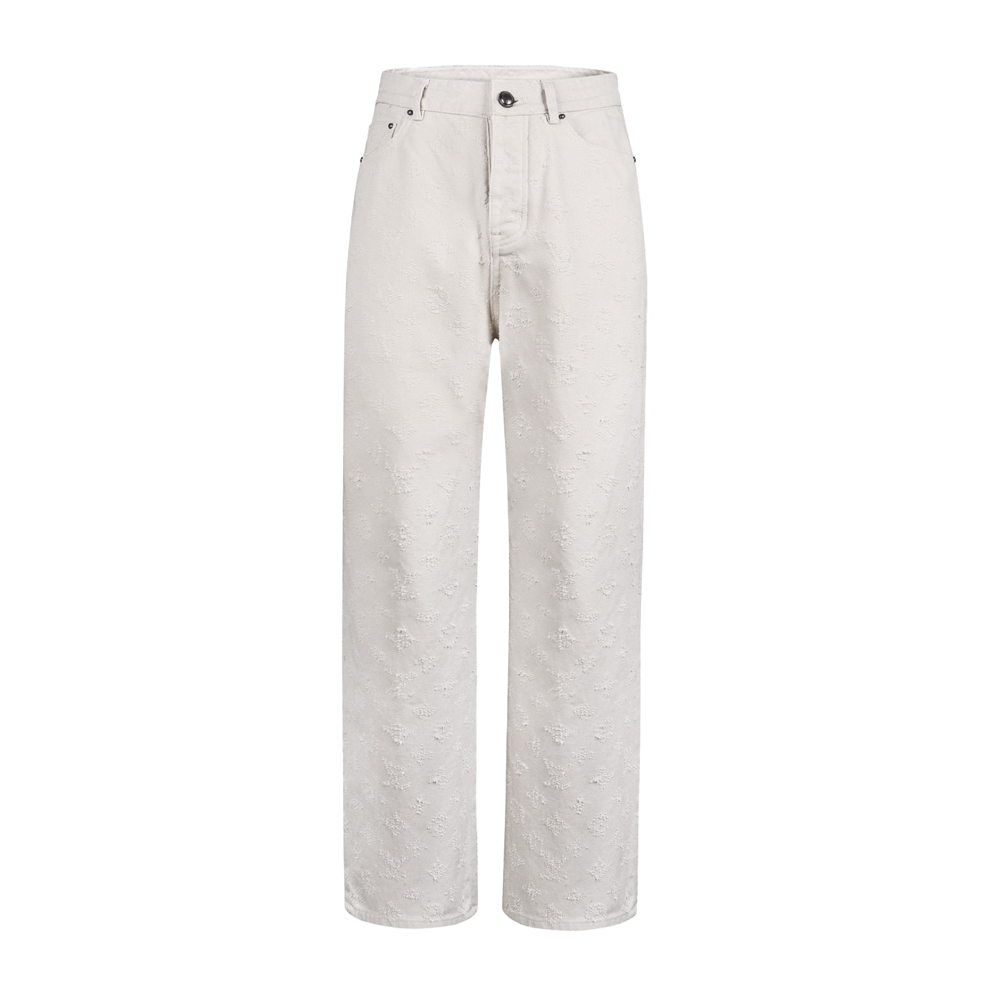 Monogram Needle-Punched Denim Skate Pants
