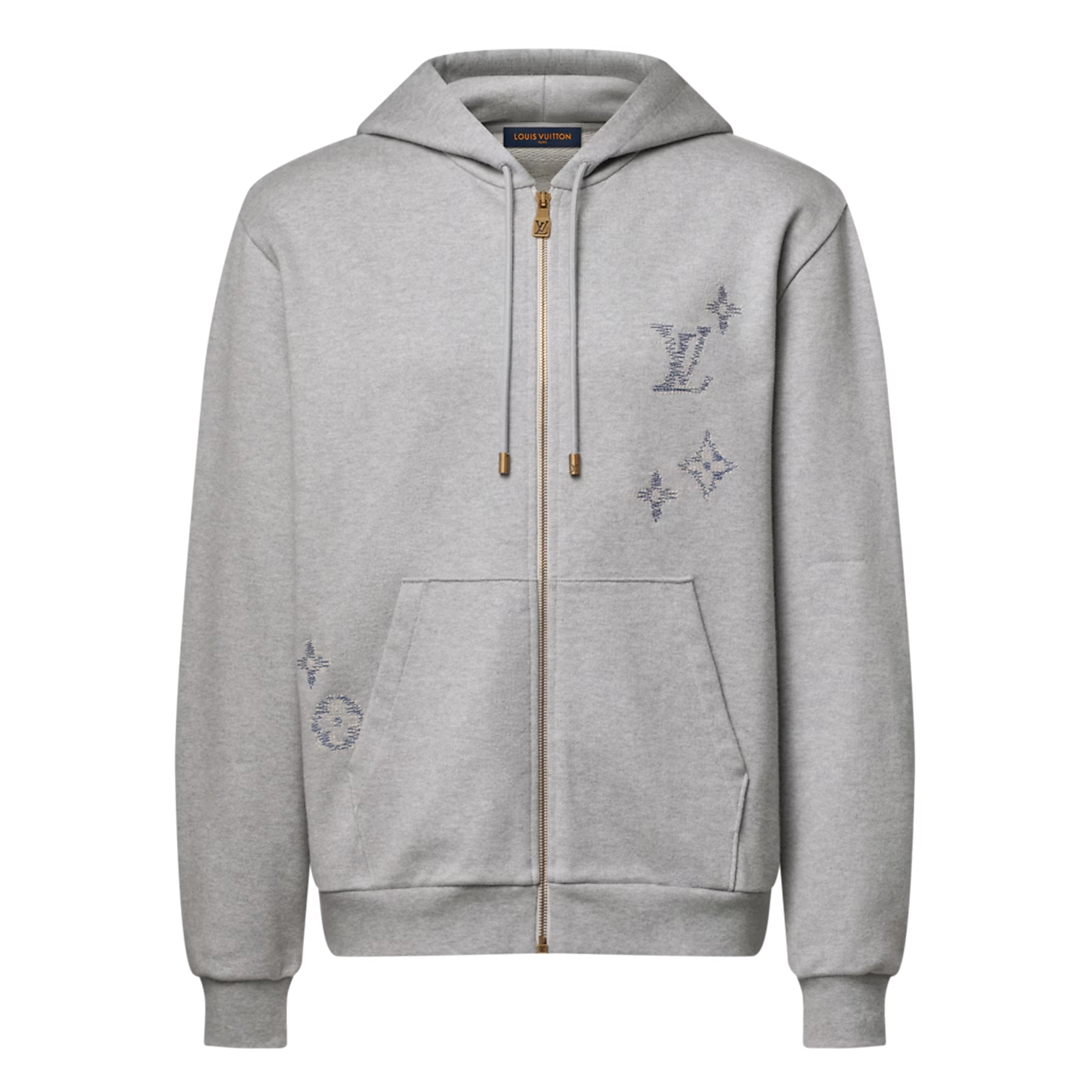 Embroidered Signature Zip Hoodie
