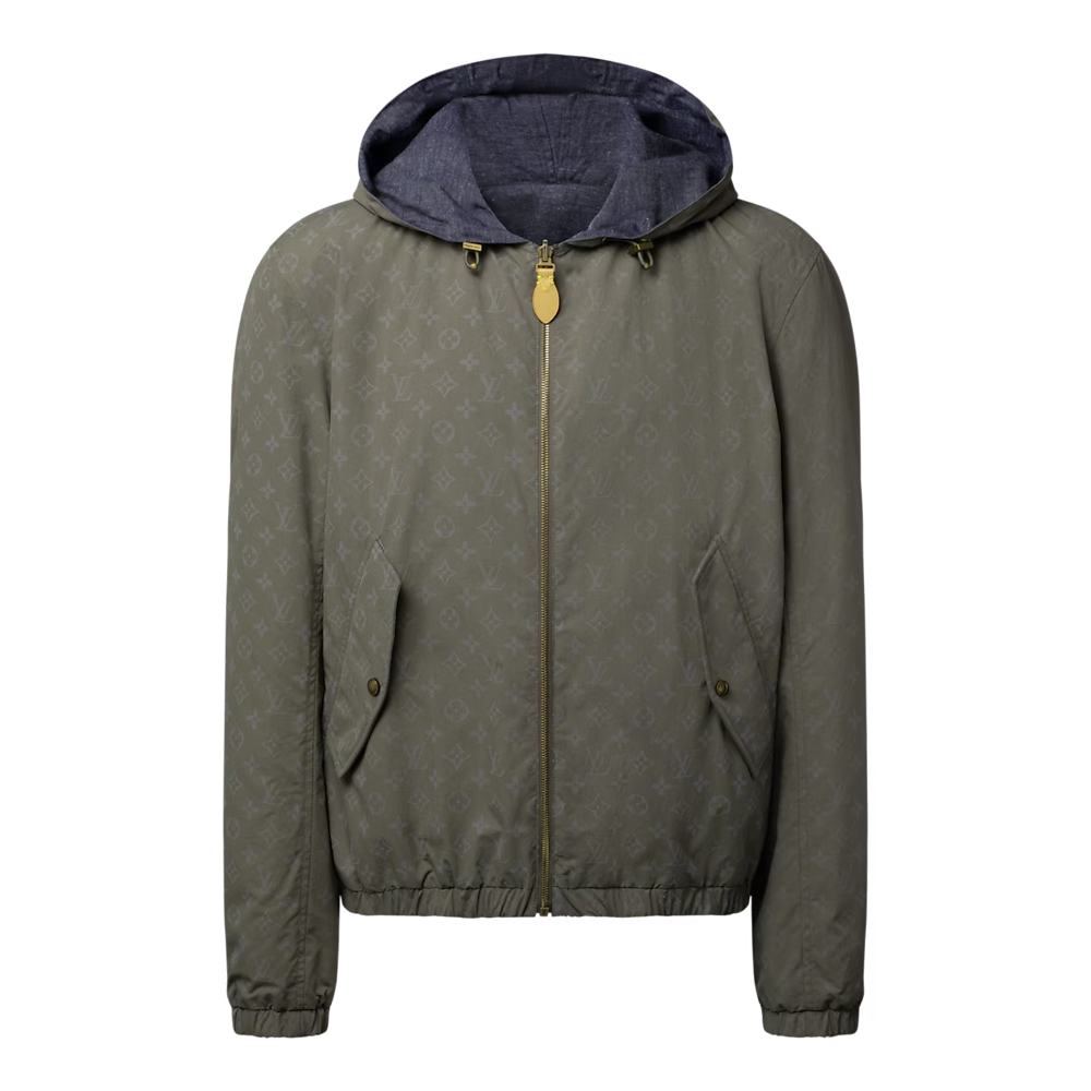 Reversible Monogram Reflective Windbreaker