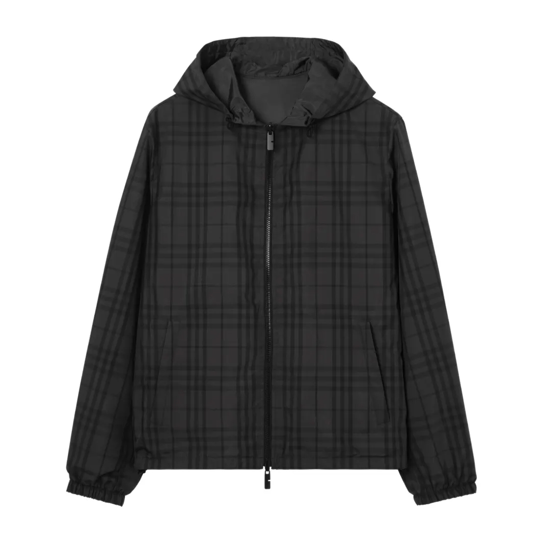 Reversible Check Newport Hooded Jacket