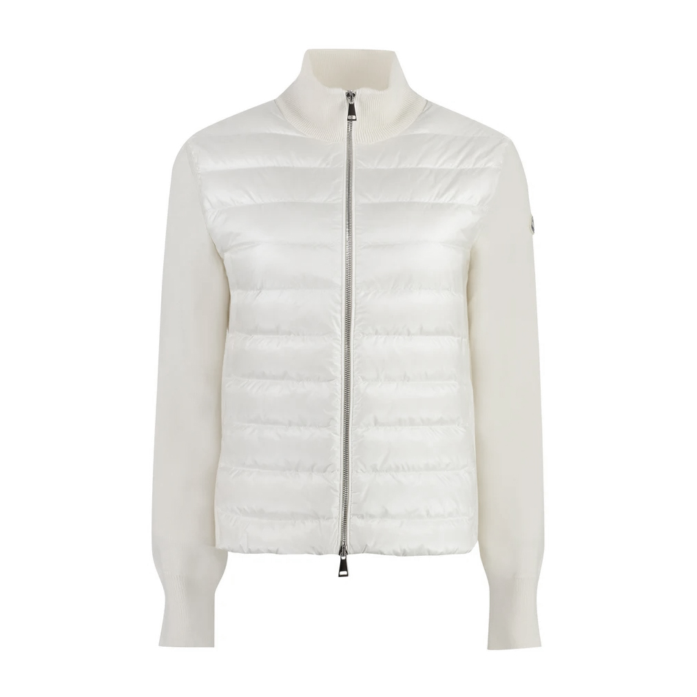 Cardigan With Nylon Panels