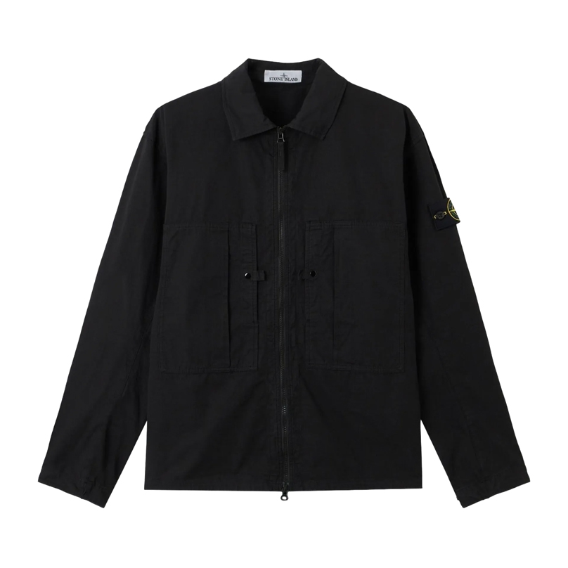 Mercerized Organic Cotton Ripstop Overshirt