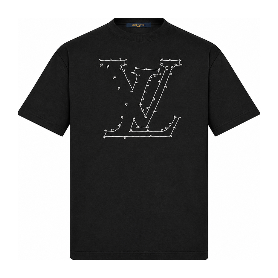 LV Stitch Print Embroidered T-Shirt