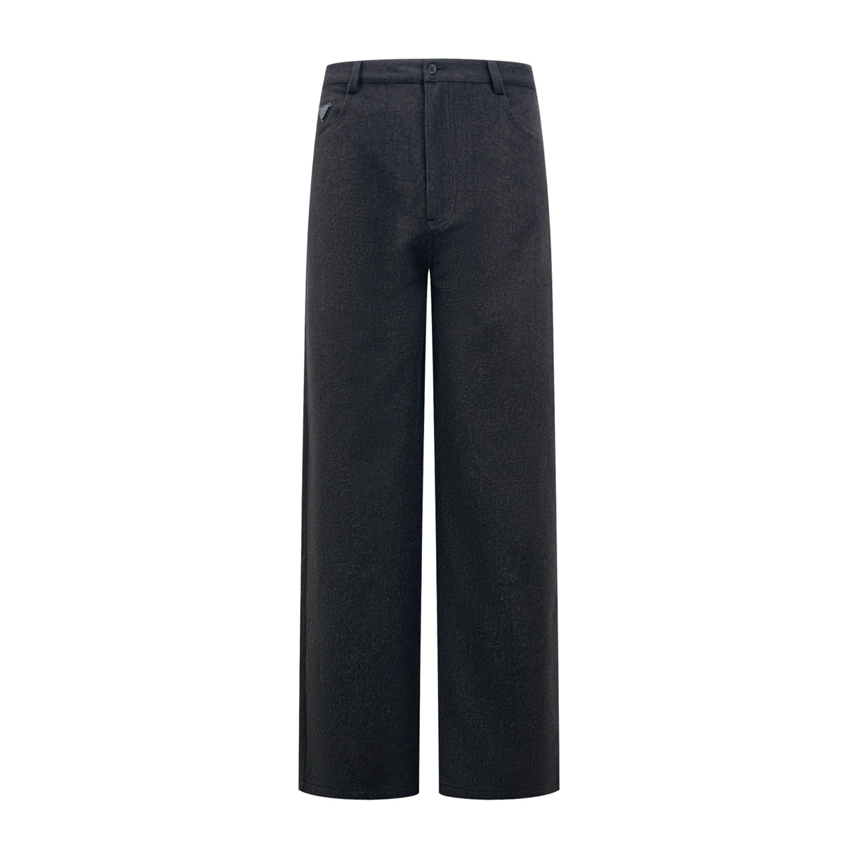 Anthracite Gray Wool Pants