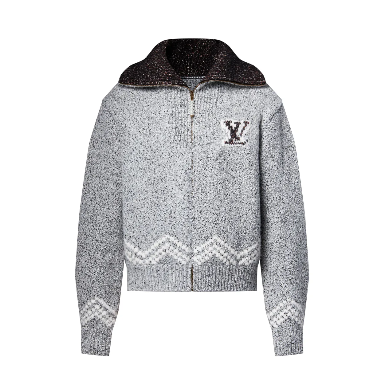 Zipped Knitted Blouson