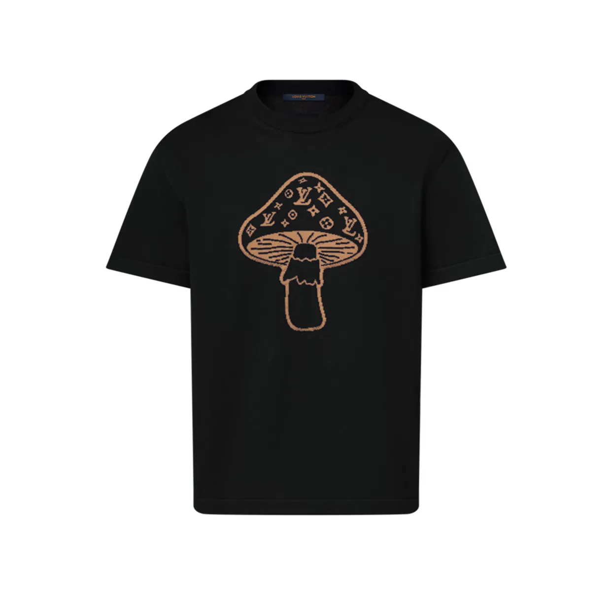 Short-Sleeved Intarsia Crewneck