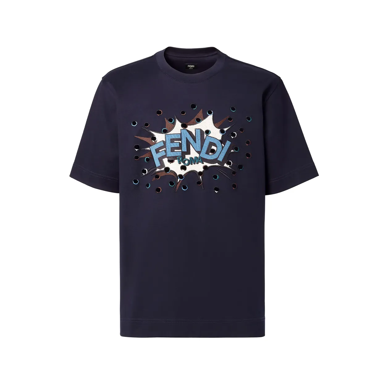 Dark Blue Cotton T-shirt