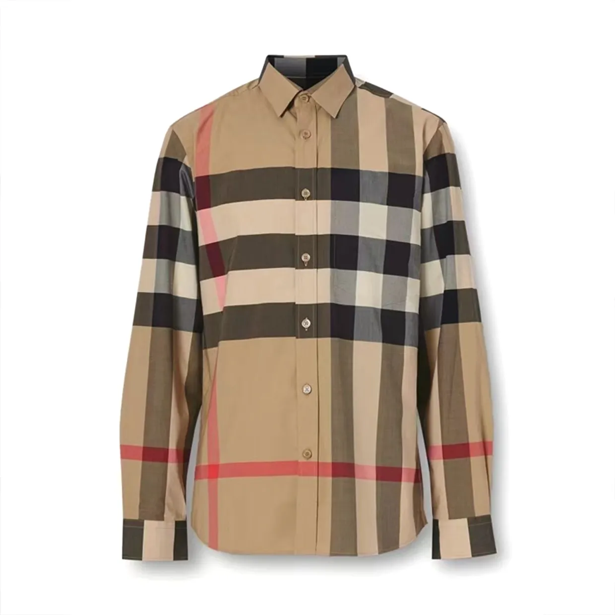 Slim Fit Check Cotton Shirt