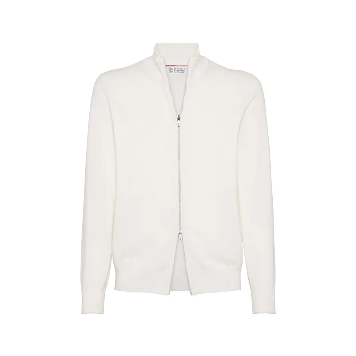 Cashmere Zip-Up Cardigan