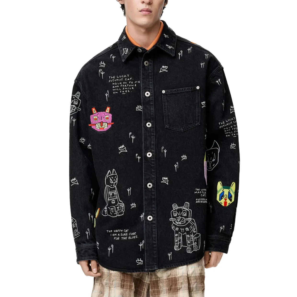 Stamp Overshirt In Denim