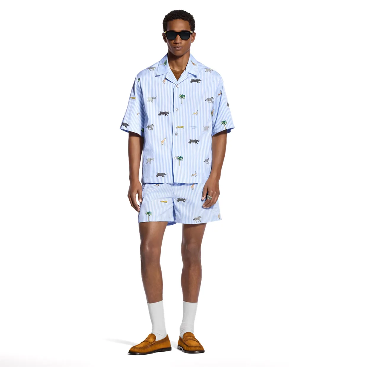 LV x The Darjeeling Limited Embroidered Striped Set