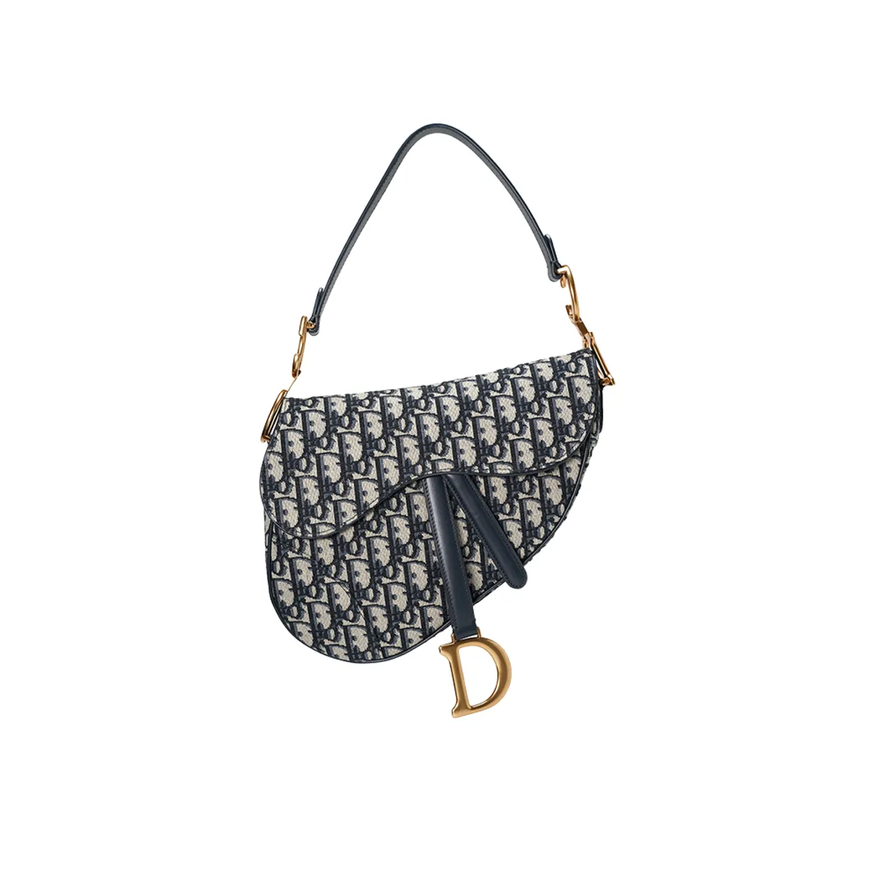 Saddle Handbag Oblique Canvas Shoulder Bag