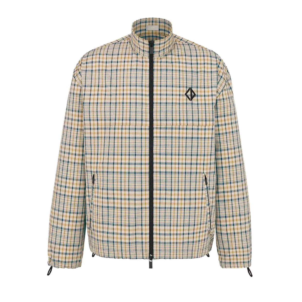 CD Zipped Shirt With Diamond Embroidery