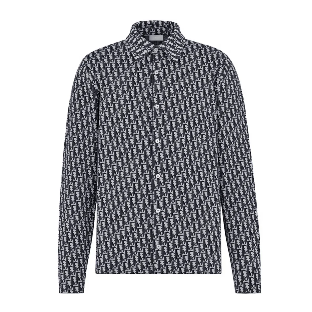 Navy Oblique Overshirt