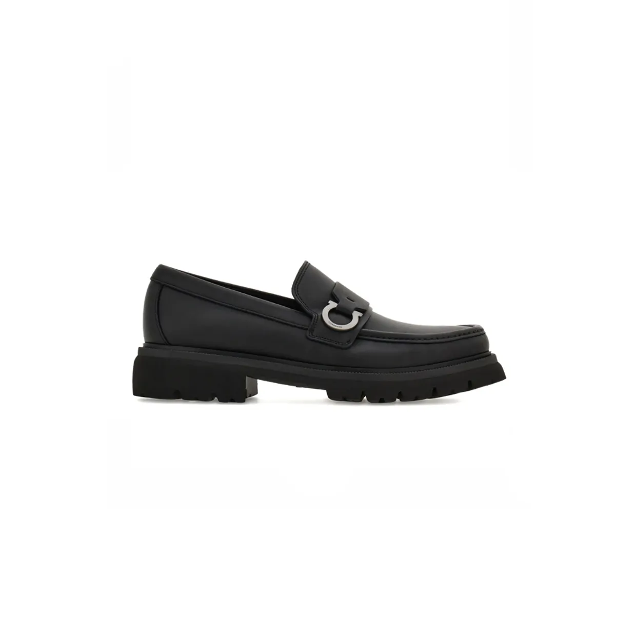 Gancini Leather Loafers