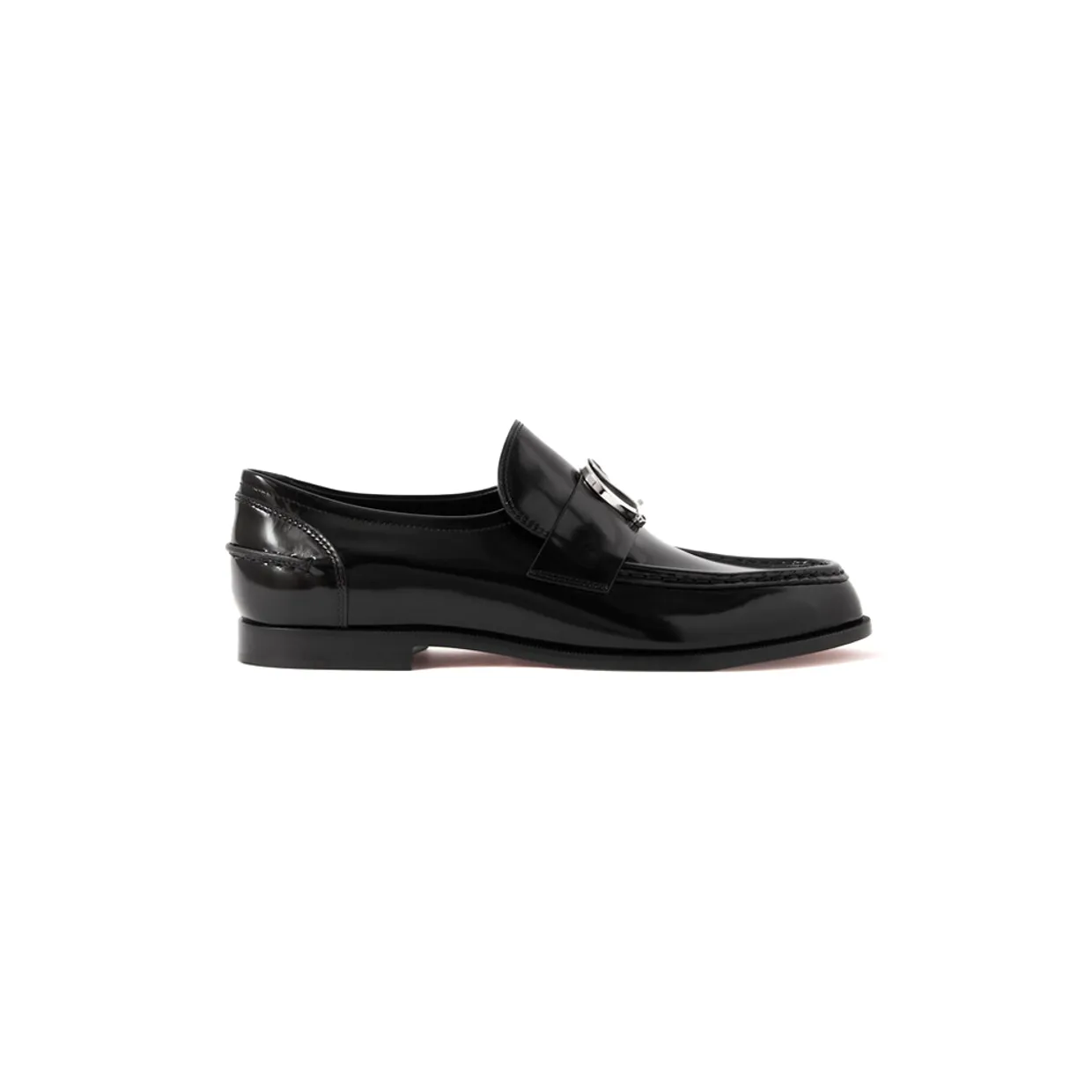 Moc Embellished Glossed-Leather Loafers