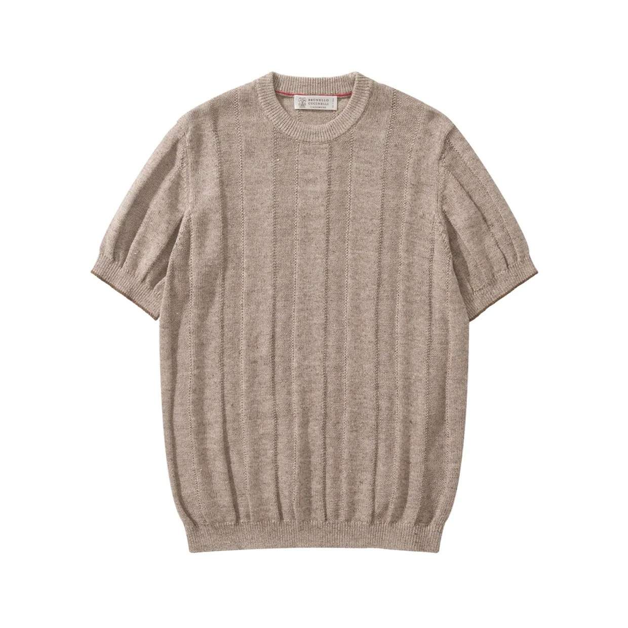Ribbed Short-Sleeve T-Shirt