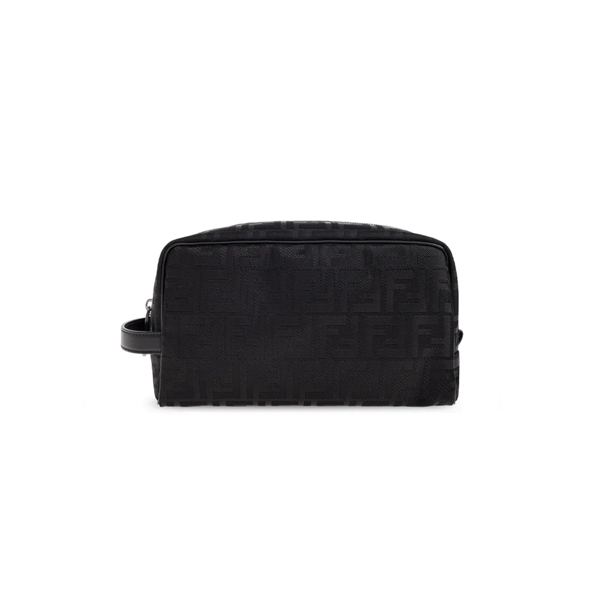 Black Monogrammed Cosmetic Bag