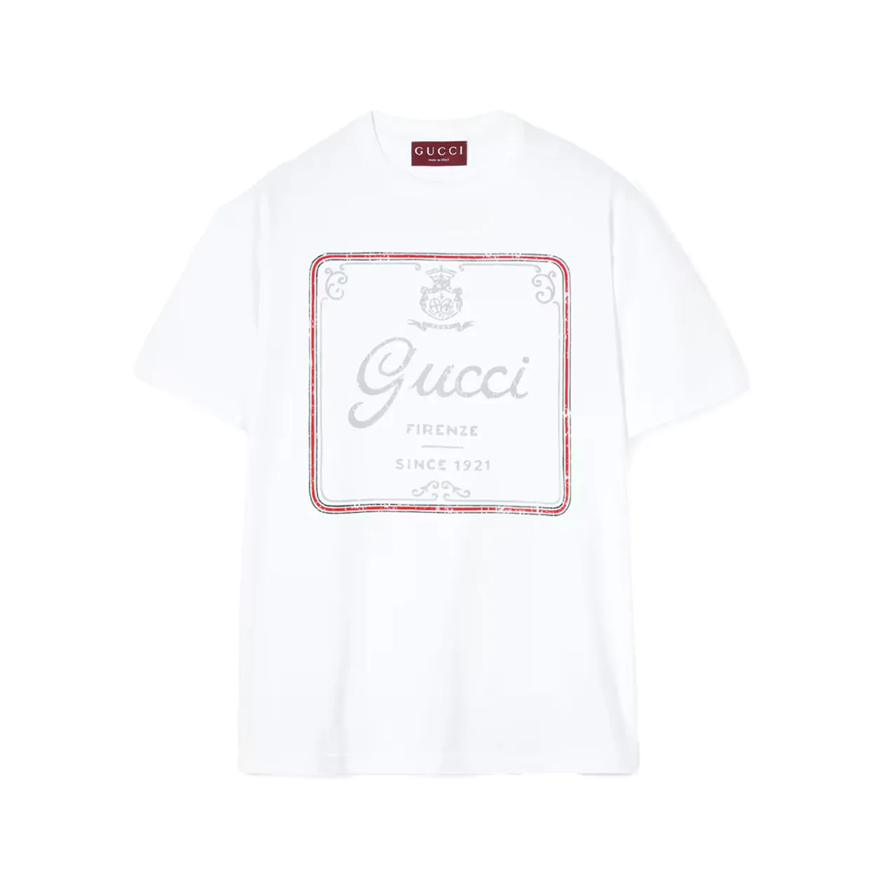 Cotton Jersey T-Shirt With Print