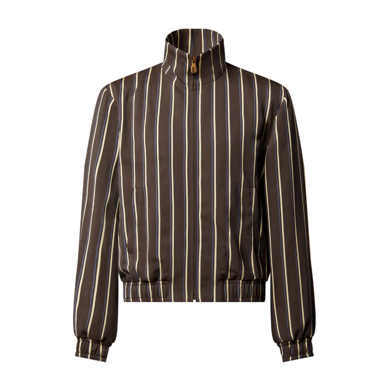 Striped Zipped Track Top
