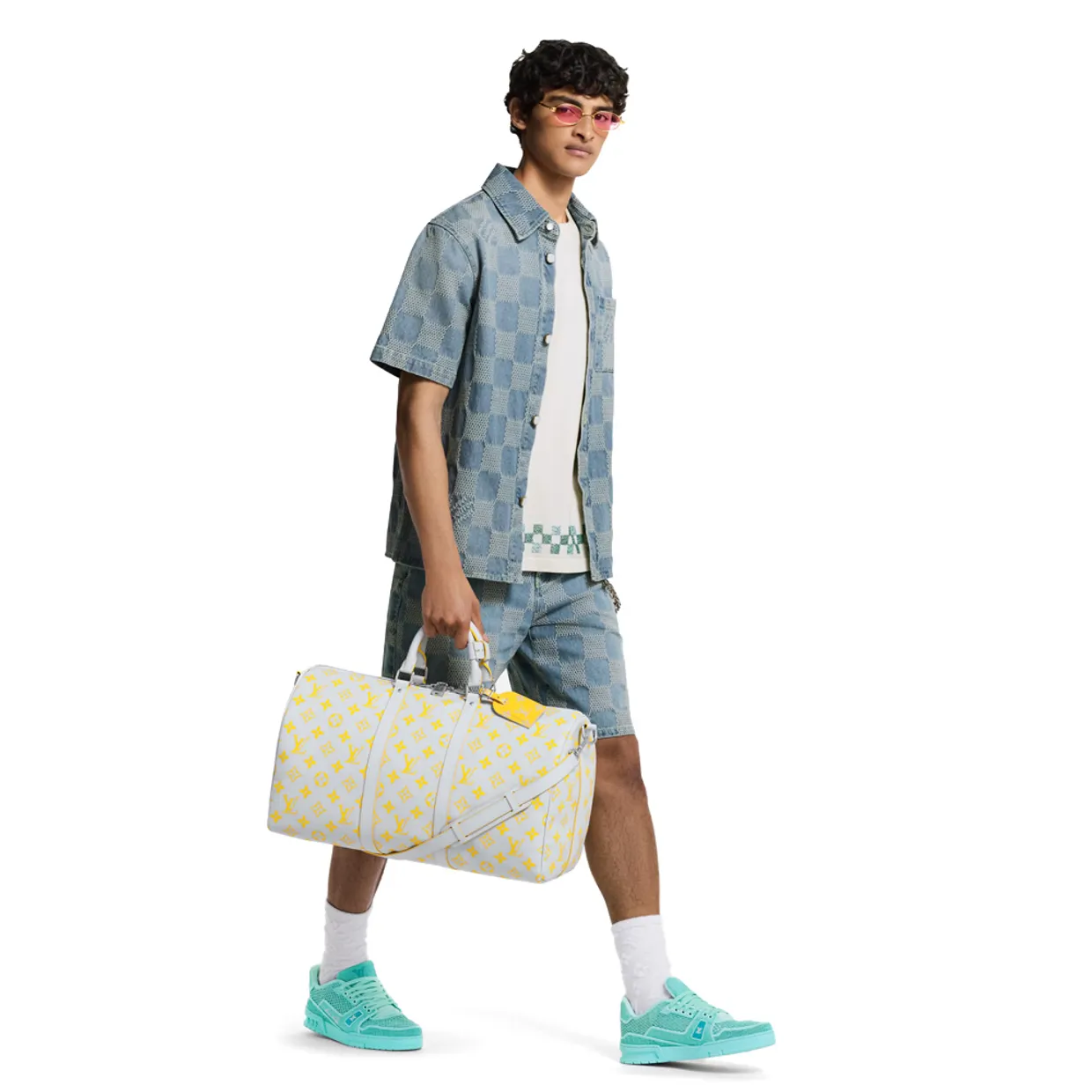 Damier 3D Light Denim Set