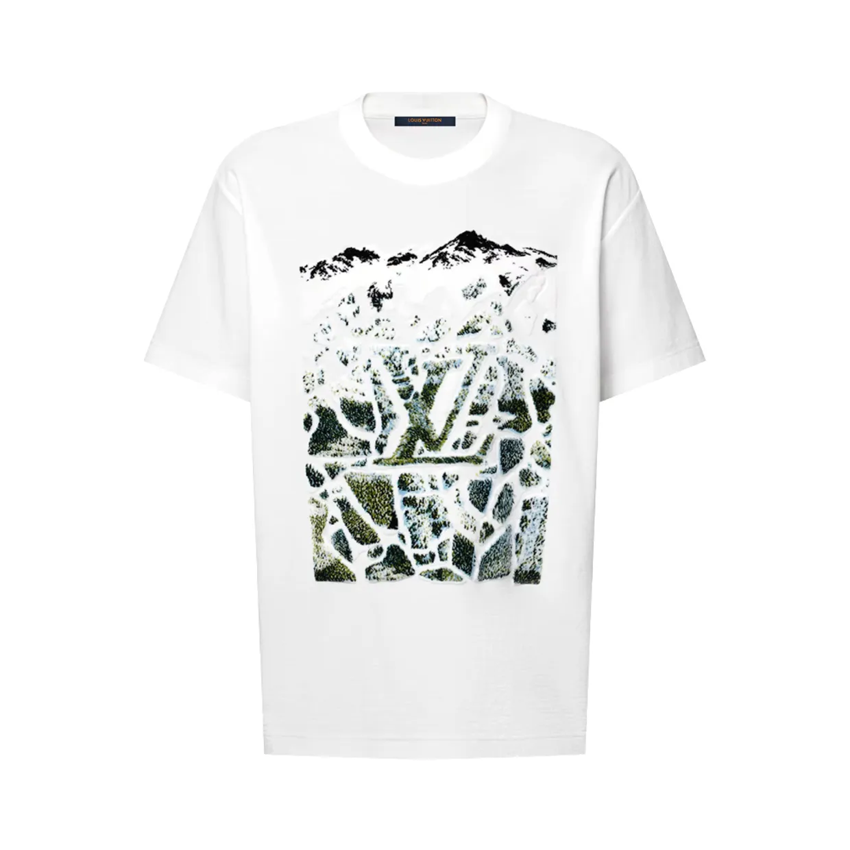 Velvet Jacquard Short-Sleeved T-Shirt