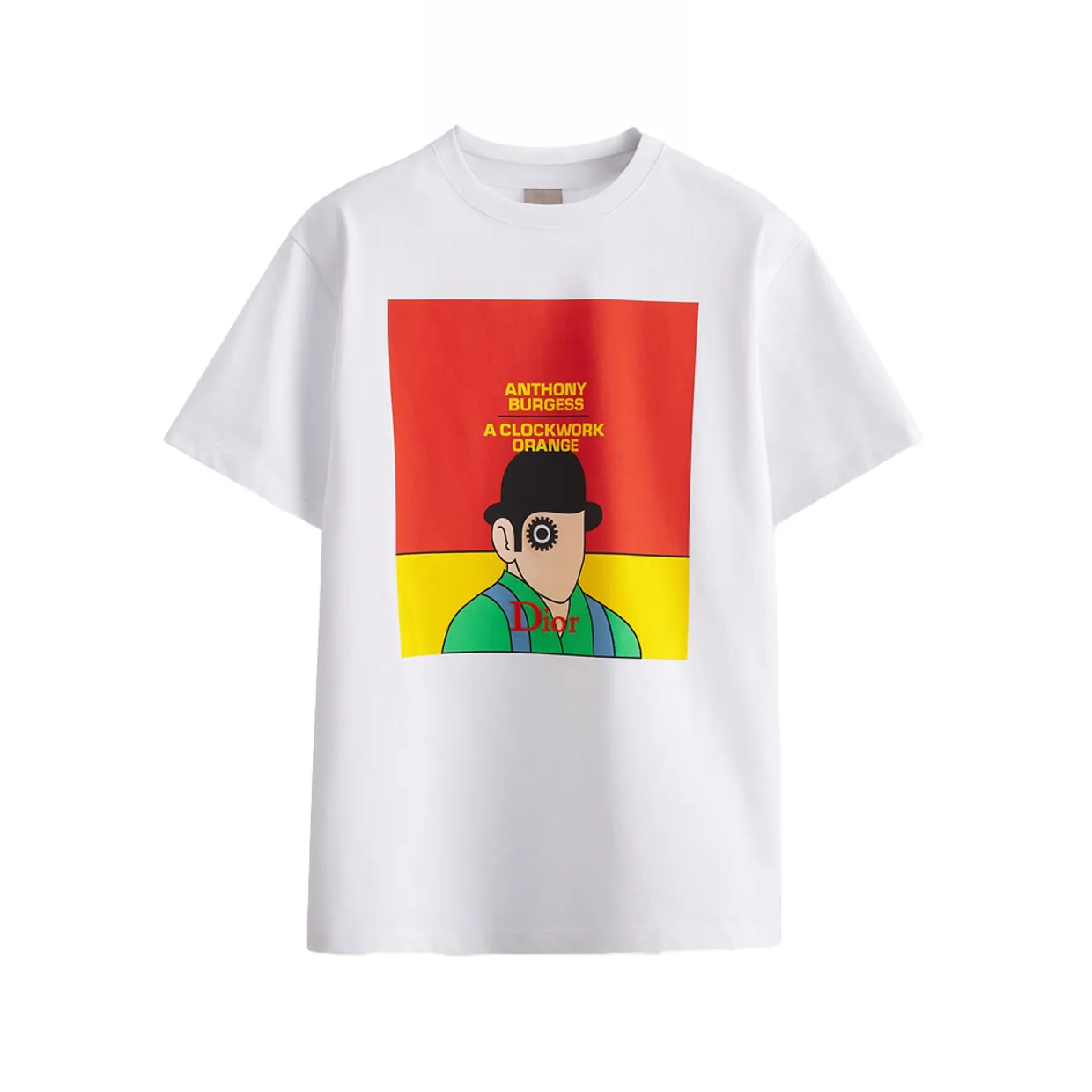 T-Shirt with Book Cover Print