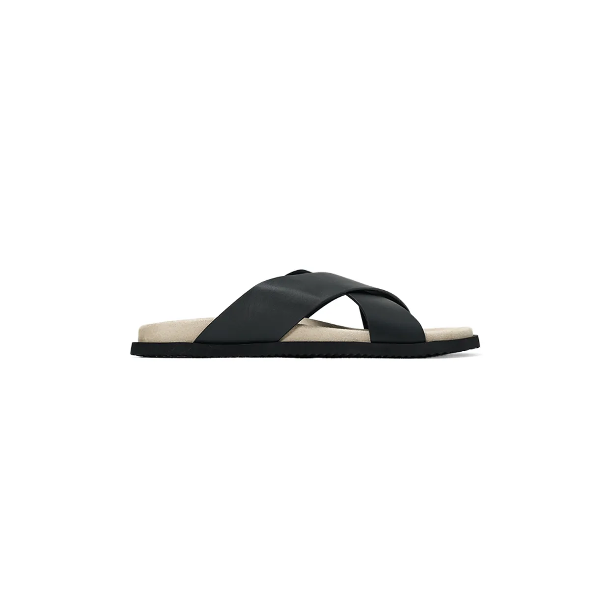 Leather Crossover Slides