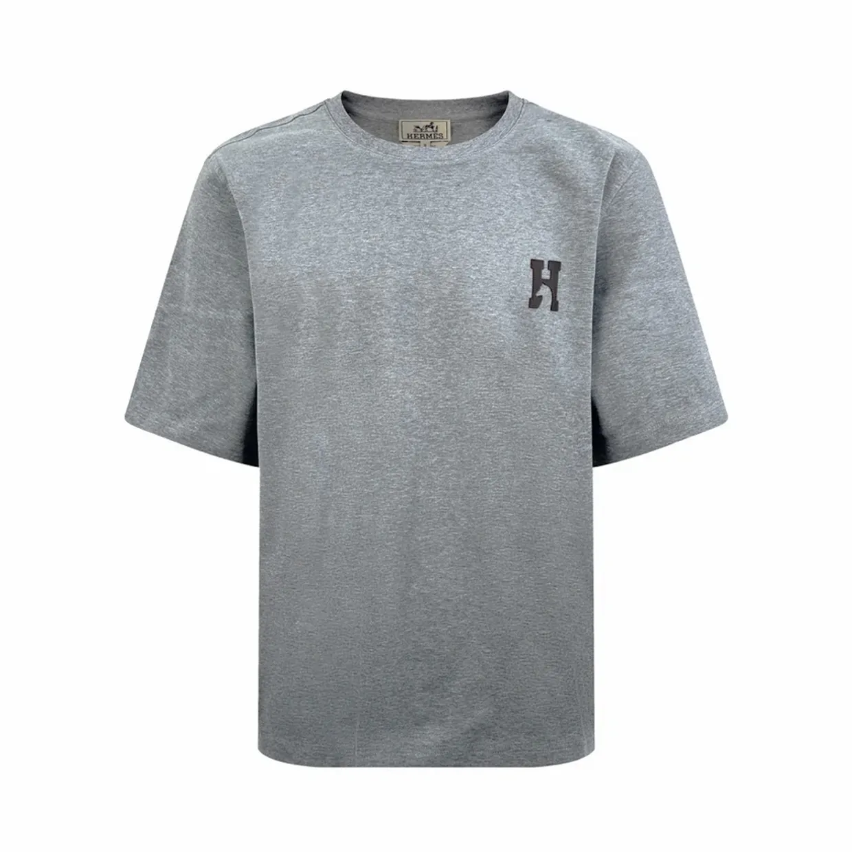 H'Cheval T-Shirt With Leather Detail