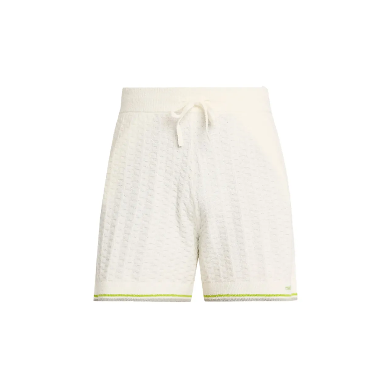 Textured Buttoned Shorts