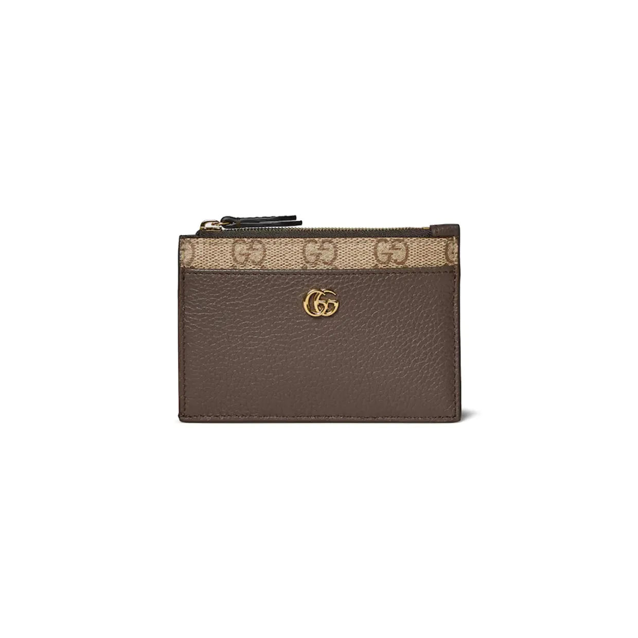 Bi-Color GG Marmont Zip Key Pouch