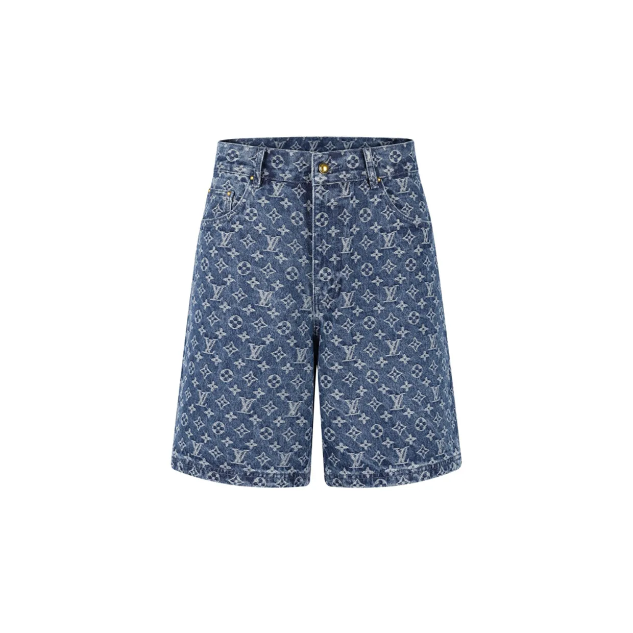 Monogram Denim Shorts