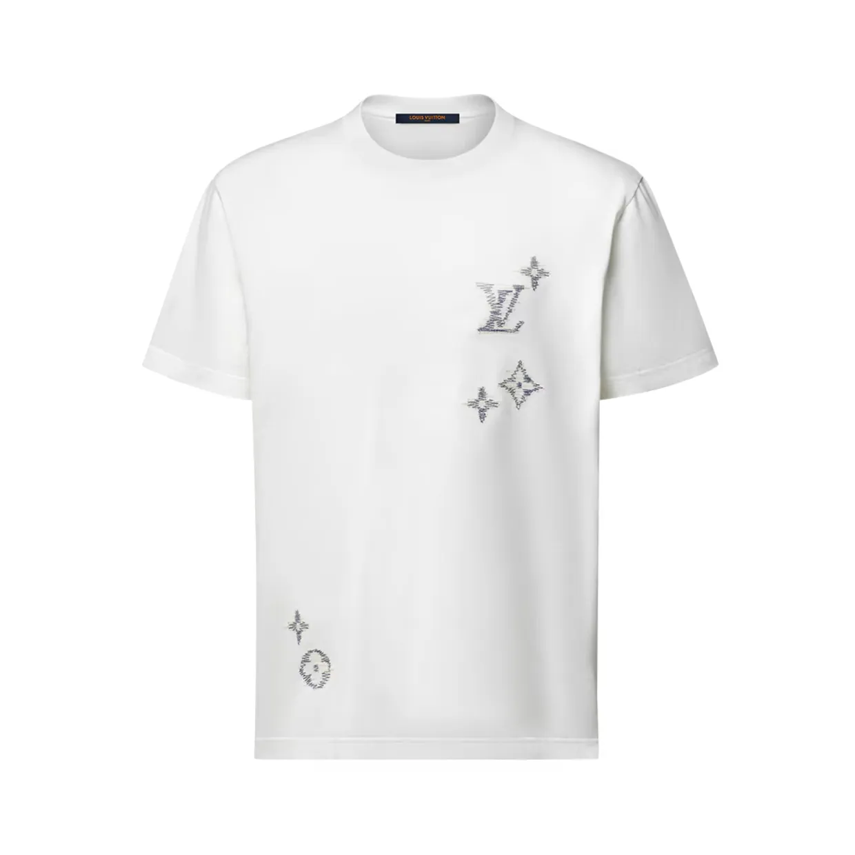 Embroidered Signature Short-Sleeved T-Shirt