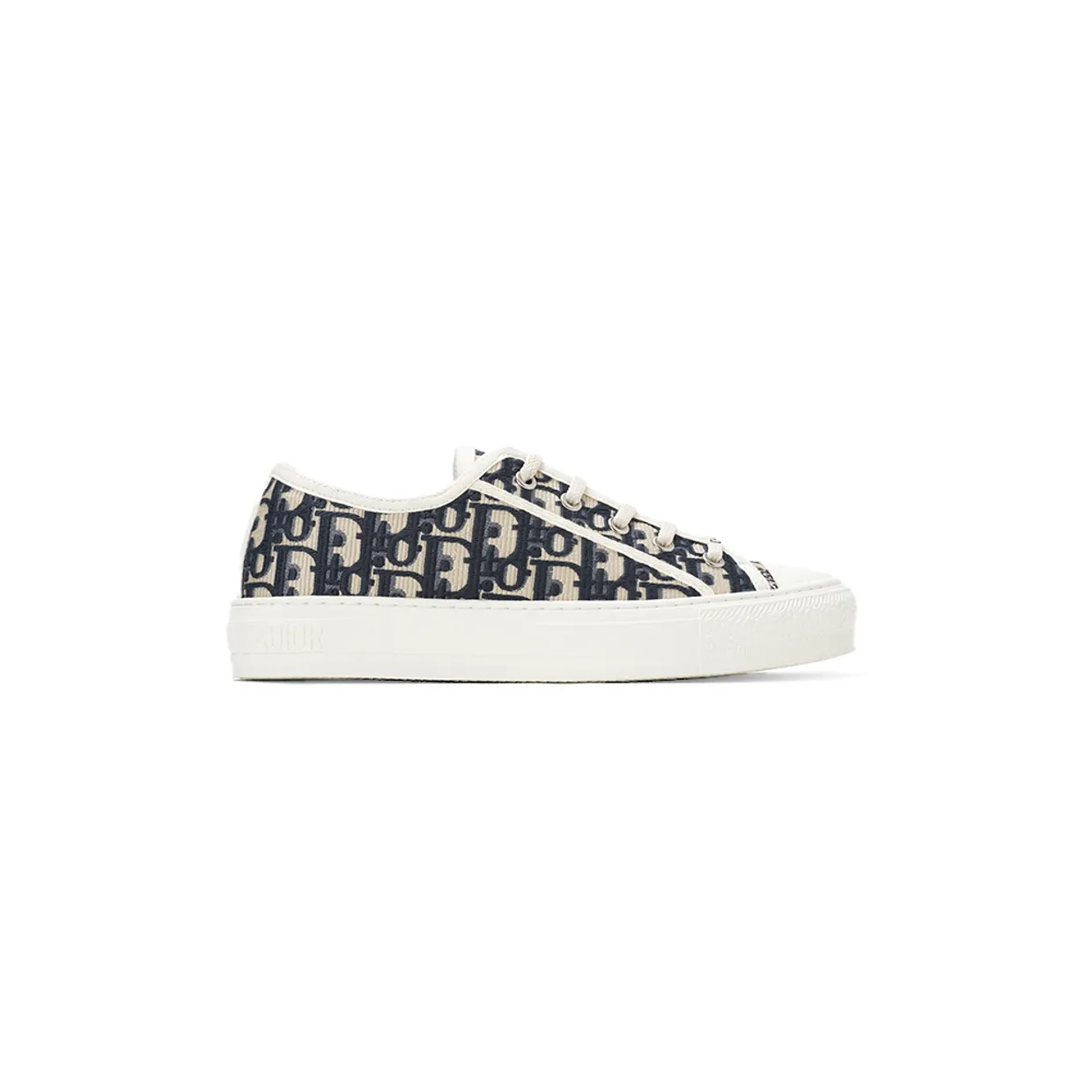 Walk'N'D Embroidered Canvas Low Sneakers