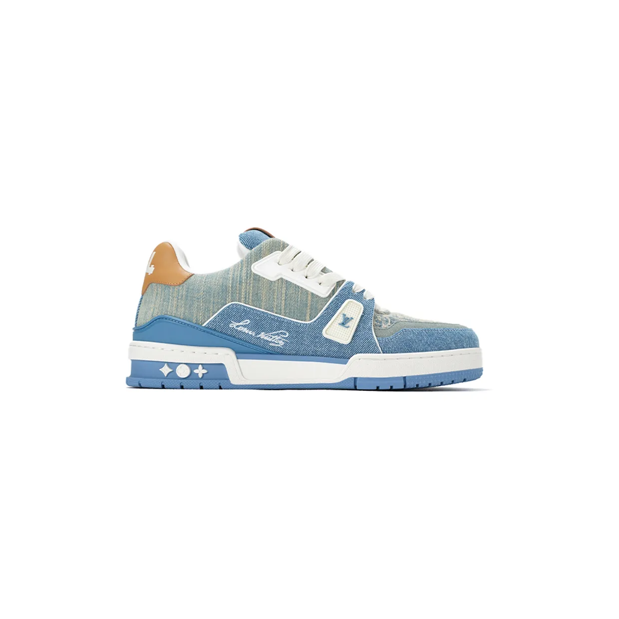 LV Trainers In Denim