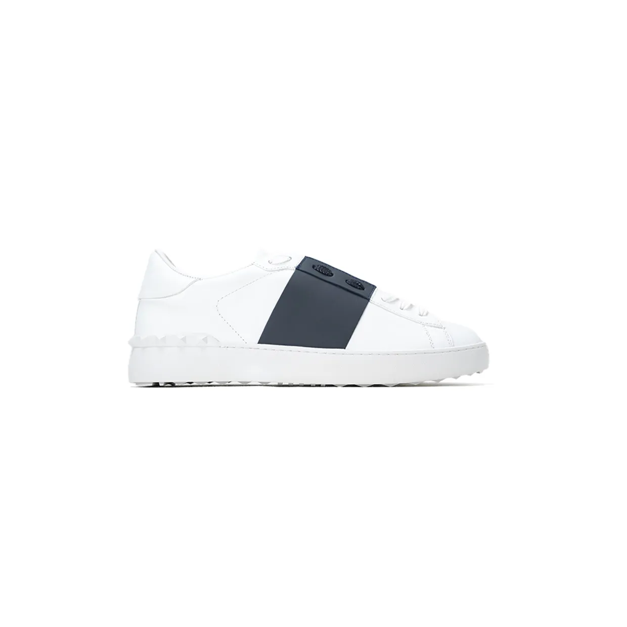 Open Rockstud Sneakers With Grey Line