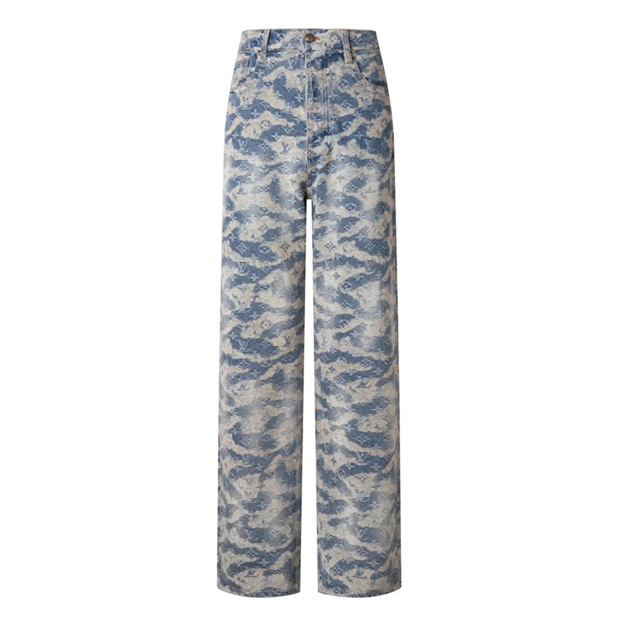 Monogram Denim Skate Pants